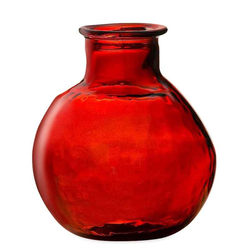 Oval Recycled Glass Balloon Vase, 12